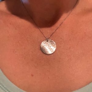 Tiffany & Co 925 silver coin necklace